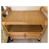 Bamboo and Rattan Cart
