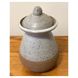 Stoneware Jar with Lid