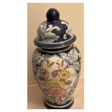 Ceramic Jar With Floral Design