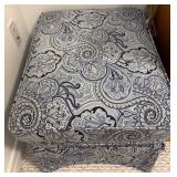 Paisley Upholstered Ottoman