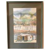 Watercolor Landscape on Paper