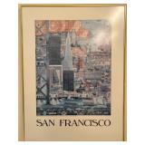 Framed Poster of San Francisco by Granizo