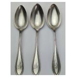 Three Sterling Silver Spoons