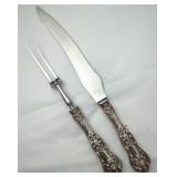 Birks Sterling Carving Knife and Fork Set
