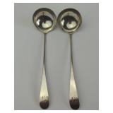 Silver Sauce Ladles with Engraving