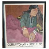 Irene Klar 'Copper Woman' Framed Print