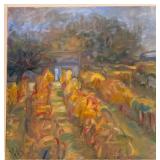 Yaks Oil Painting Outdoor Scene