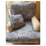Upholstered Armchair With Paisley Cushions
