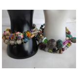 Two Beaded Stretch Bracelets