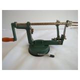 Manual Green Metal Apple Peeler and Corer