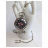 Silver Pocket Watch with Chain and PBR Design