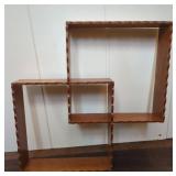 Wooden Wall Shelves With Wavy Edges