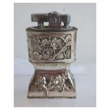 Decorative Silver-Tone Table Lighter