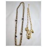 Gold-Tone and Beaded Necklace Set