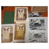 Handmade Linocut Prints and Block