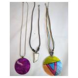 Three Assorted Pendant Necklaces