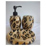 Springmaid Leopard Print Bathroom Set