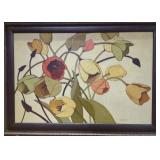 Framed Floral Painting Signed Novak