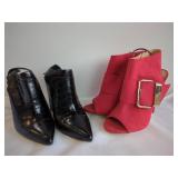 Two Pairs of Size 8 1/2 Heeled Shoes