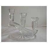 Elegant Three-Light Crystal Candelabra