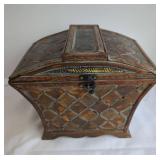 Decorative Wooden Storage Chest with Latch