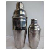 Two Metal Cocktail Shakers
