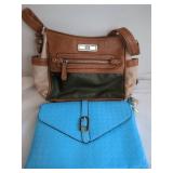Two Stylish Women's Bags in Leather-Style Material