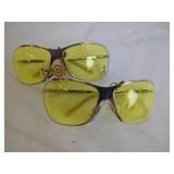 Two Yellow-Lens Sunglasses