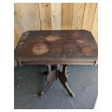 Victorian Wooden Accent Side Table