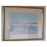 Artwork Print Riverside Scene