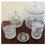 Cut Glass Decorative Pieces