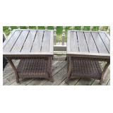 Wicker Patio Side Tables