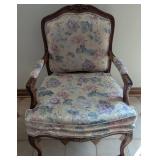 Carved Wood Armchair