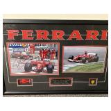 Framed Ferrari Schumacher Signed Memorabilia