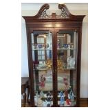 Wooden Display Cabinet With Glass Doors