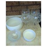 Mikasa China and Crystal Glassware Set