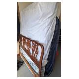 Wooden Headboard with Mattress Set