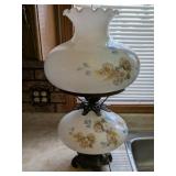 Hand-Painted Hurricane Lamp