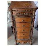 Wooden Ornate Jewelry Dresser