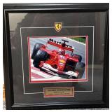Framed Michael Schumacher Ferrari F1 Print