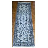 Persian-Style Wool Runner Rug with Floral Motif
