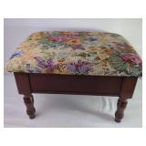 Upholstered Wood Stool