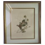 Framed John A. Ruthven Quail Print