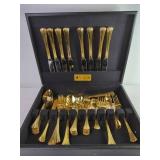 David Shaw Gold-Plated Flatware Set