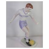 Zsolnay Hungary Porcelain Soccer Player Figurine