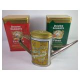Douwe Egberts Tins and Olio D'Oliva Can