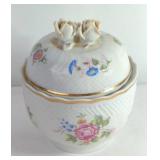 Hollohaza Hungary Porcelain Lidded Dish