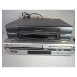 Sanyo VCR and JVC DVD/VHS Combo Player