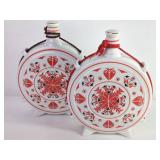 Hollohaza Ceramic Flask Pair