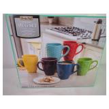 Daily Chef Ceramic Mug Set, 6 Pieces